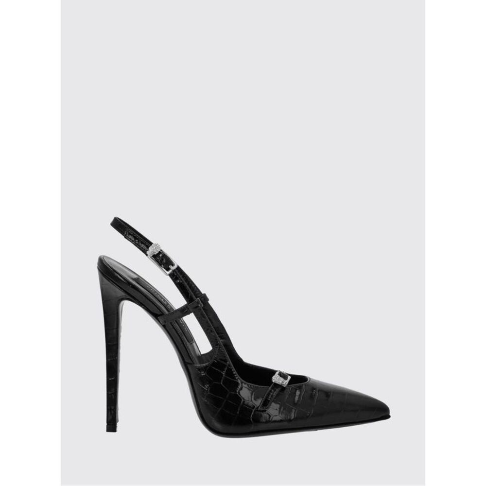 Croc-Effect Leather Slingback Pumps Philipp Plein With Stiletto Heel
